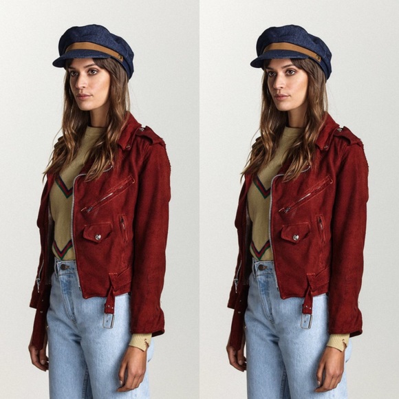 Anthropologie x Brixton Kurt Engineer Hat Denim - Picture 6 of 8